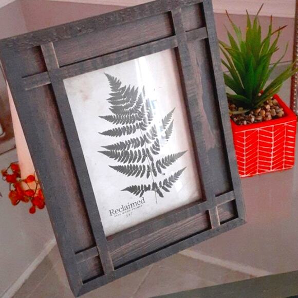 Wood Picture Frame 5×7 Brown French Country Cottagecore Modern Farm Rustic Table - Picture 1 of 10